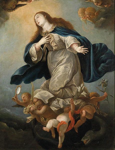 Circle of Mateo Cerezo the Younger Immaculate Virgin oil painting picture
